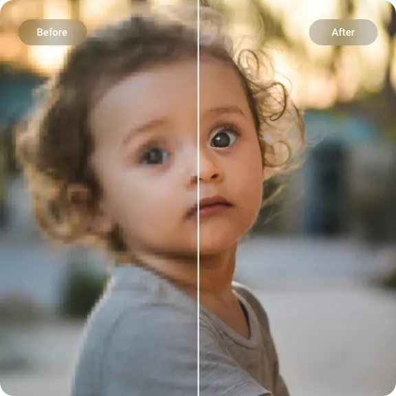 Lupa AI Upscaler Example - Before and After AI Enhancement